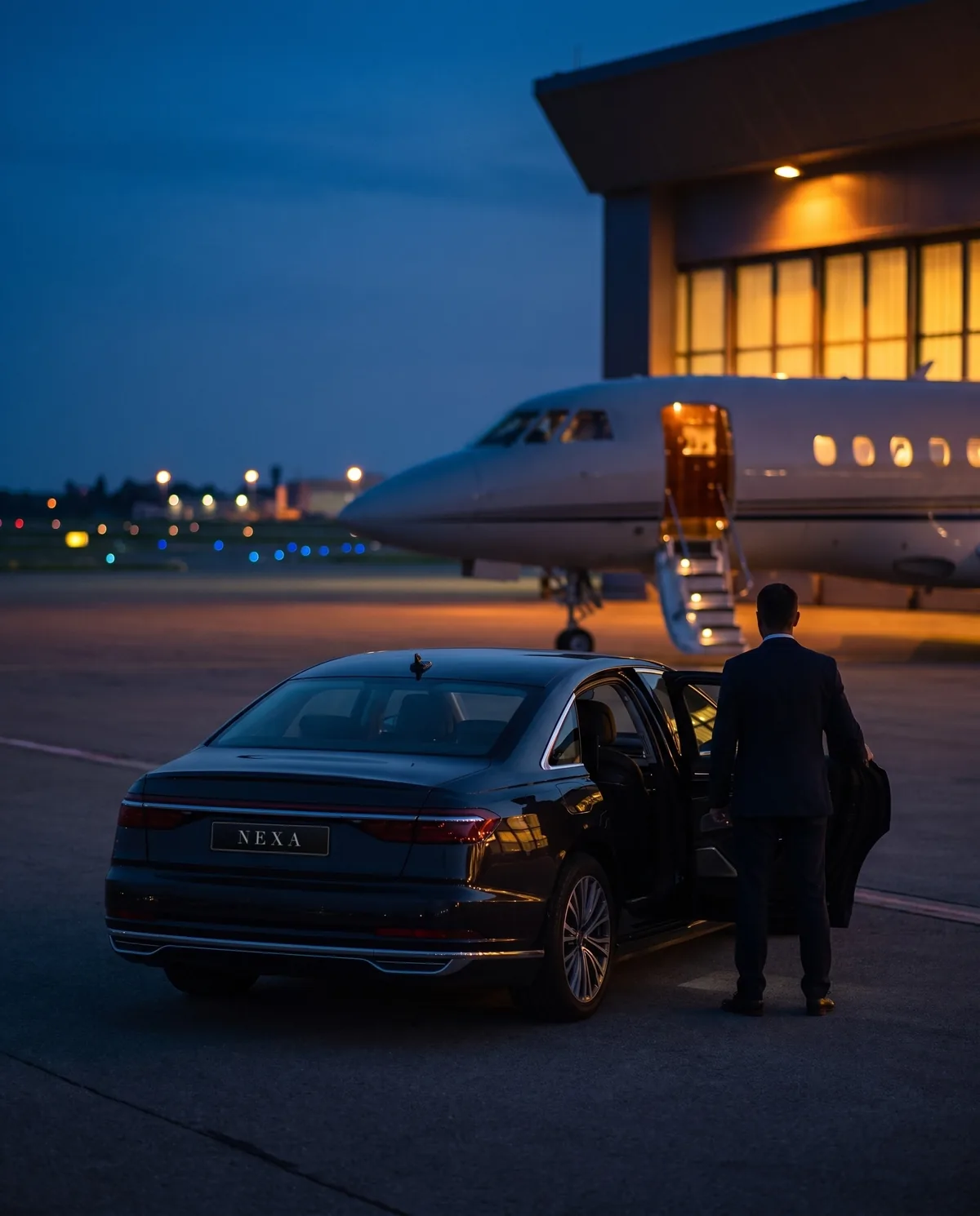 Consegna vettura in aeroporto con targa provvisoria NEXA Experiences